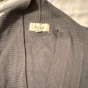 Beceel 2x ladies  gray blue open front  Cardigan Sweater